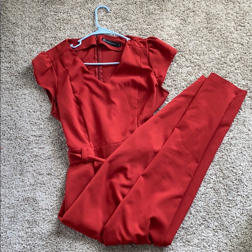 Dark Red New York & Company Jumpsuit, Size XL